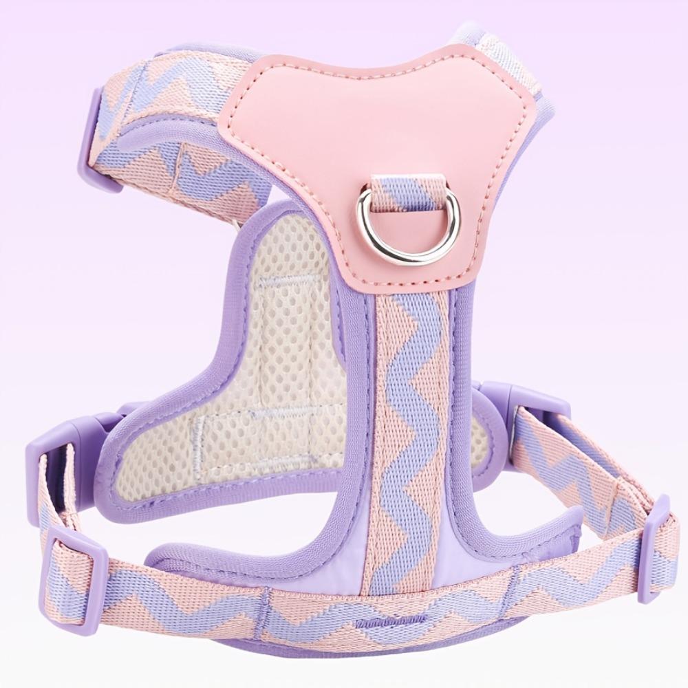 1 PZ Pettorina per cani alla moda con fodera in rete - un collare per cani traspirante e confortevole, superficie testurizzata, lavabile solo in lavatrice, pettorina per cani