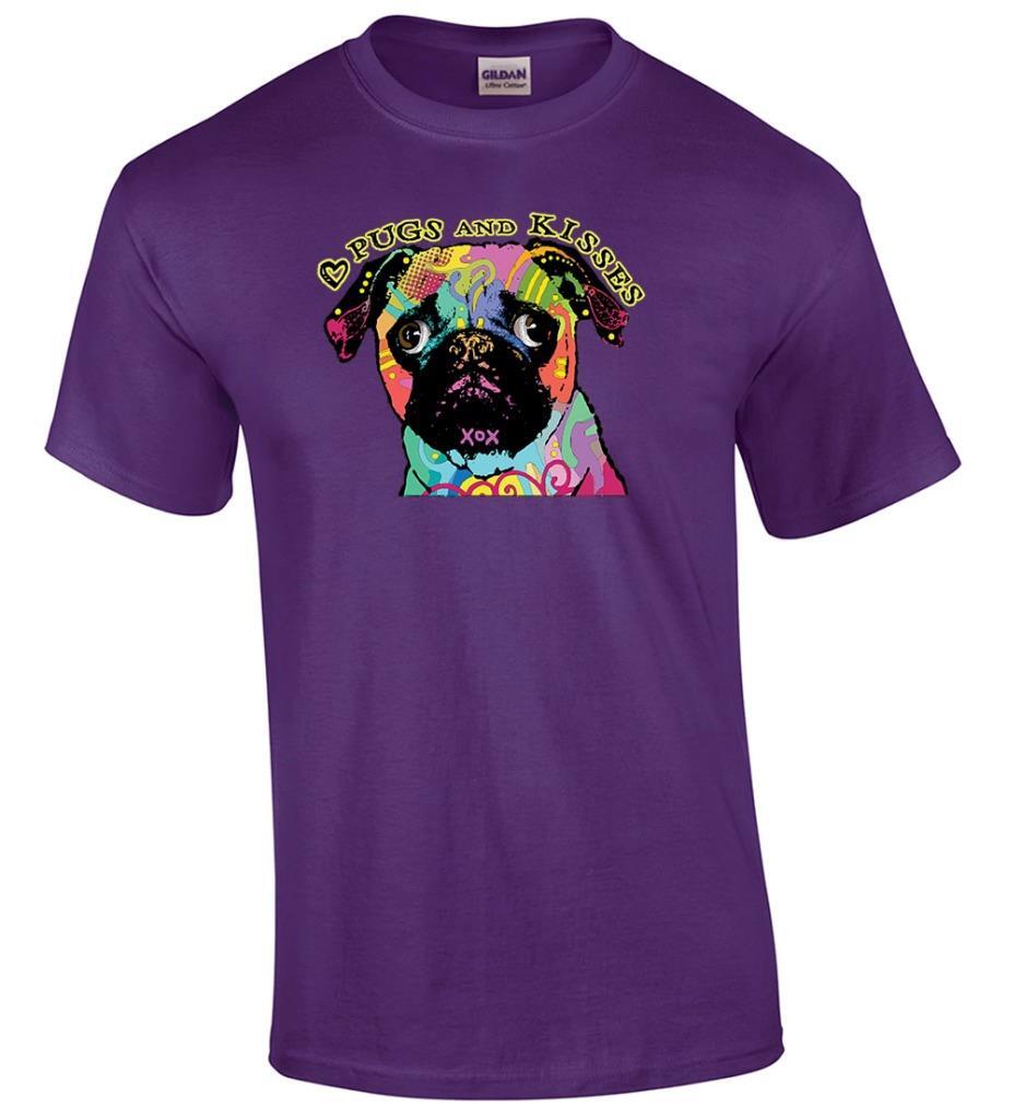Pugs and Kisses Pug Dog T-Shirt XXXXL