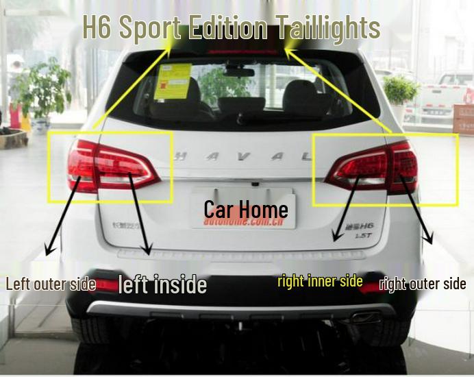 Compatible Tail Light Assembly for Great Wall Haval H6: Rear & Reverse Light for Standard & Sport Versions