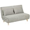 Sofa Bed, Guest Bed, 3-Way Adjustable Backrest, Linen Look, Up To 120 Kg, 141 X 90 X 81 Cm, Grey