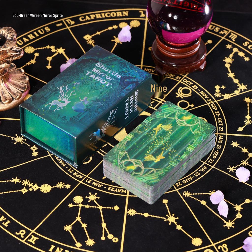 Waterproof Black PVC Tarot Cards - Colorful 78 Card Deck for Board Games