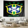 1PC Brazilian Football Federation Printed Tapestry Room Decoration Wall Hanging for Living Room Bedroom, dormitory, Birthday and Christmas gifts