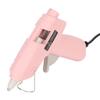 Hot Melt Glue Machine 20W Mini DIY Hot Glue Tool with 50 7mm Glue Sticks for Home School 110‑240V Pink EU Plug
