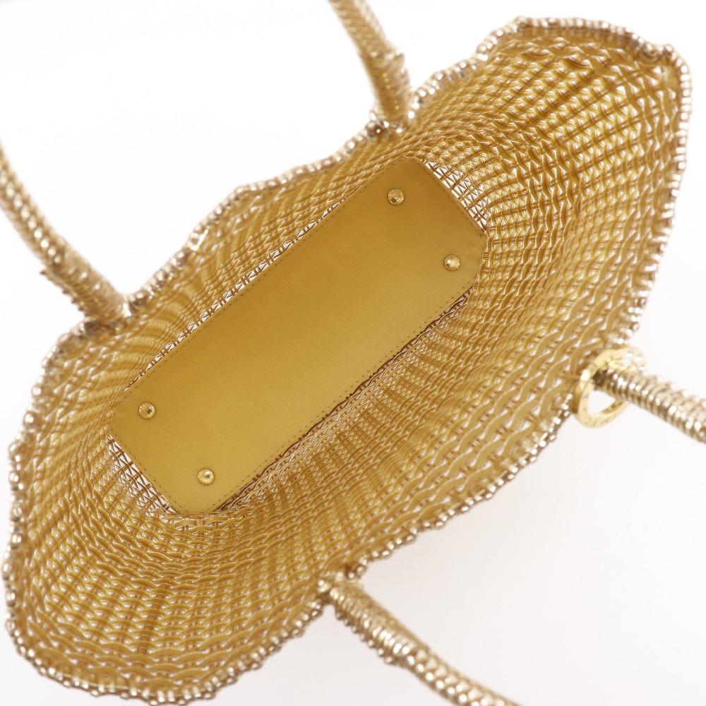 ANTEPRIMA Intreccio Small Handbag gold Wire Cord Women Used