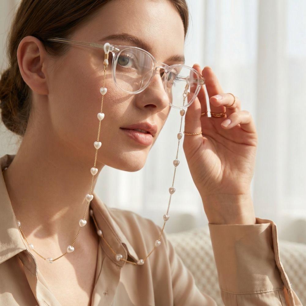 Anti-Lost Pearl Glasses Chain Beads Eyeglass Lanyard Sunglasses Chains Sunglasses Decoration