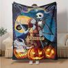 Custom 1pc Nightmare Before Christmas Art Blanket, Soft And Comfortable Blanket, Casual Warm, Camping Travel Blanket, Birthday Gift Q91088