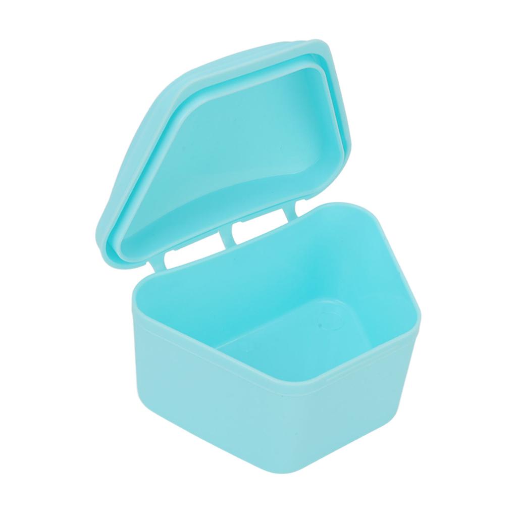 Trapezoid Orthodontic Retainer Case Travel Portable Denture Mouth Guard Storage Box for Home Office