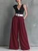 Women's Wide Leg Pants with Detachable Belt In Multiple Colors