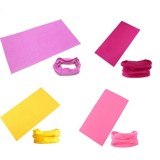 Frauen Reine Farbe Radfahren Kopftuch Kopf Wrap Bandana Schal Kopfbedeckung Warm