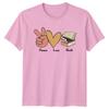 Peace Love Book TShirt Book Lover Reader TShirt