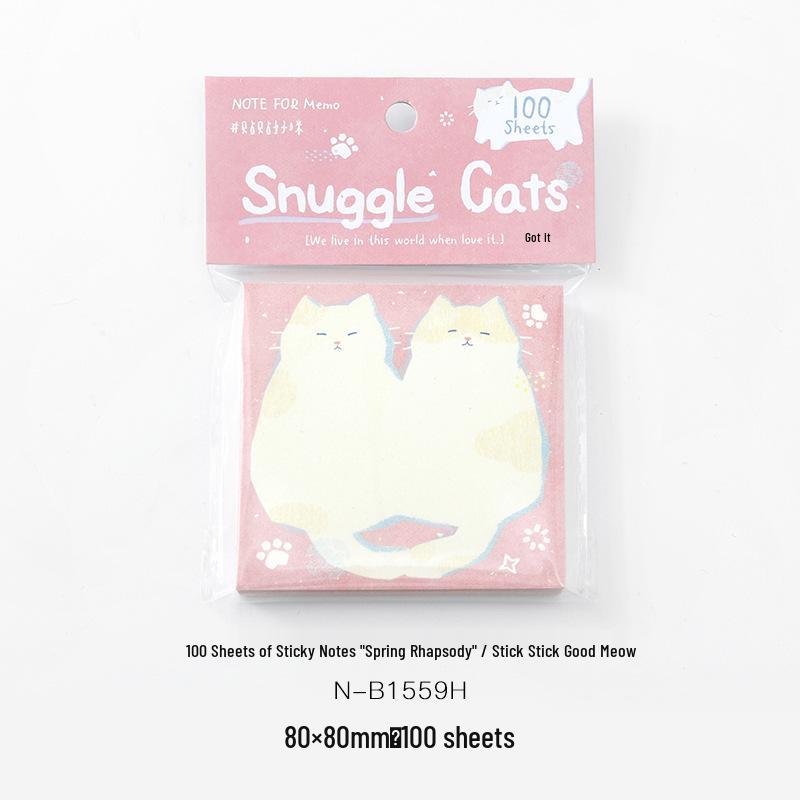 Spring Rhapsody Sticky Notes – 100 Sheets: Artistic Fresh Notes for Student Messages and Reminders