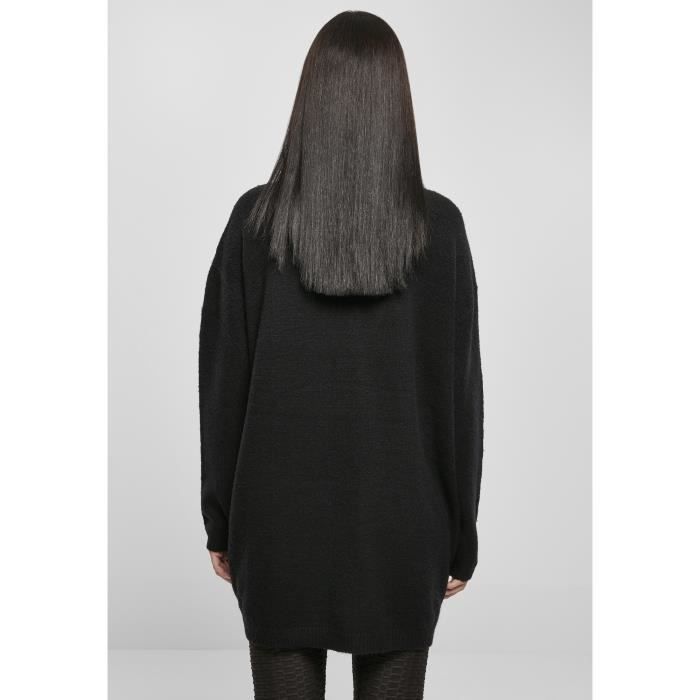 Women's Cardigan Urban Classics Chunky Fluffy Knit - Black - XL