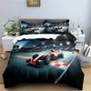 3D Car King Queen Duvet Cover Vintage Lightweight Train Bedding Set for Teens Adult Racing Supercar 2/3pcs Polyester Quilt Cover