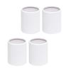 4 Pcs Hug Bucket Decor Round Bouquet Paper Boxes Flower Packaging Vase Present Cardboard Cylinder Small Bride Flowers