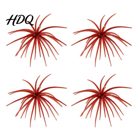 Sea Urchin Soft Baits for Bass Fishing Floating Lures Highly Elastic TPE Bionic Baits Lakes Flexible Realistic Tentacles Lures Trout Bluegill