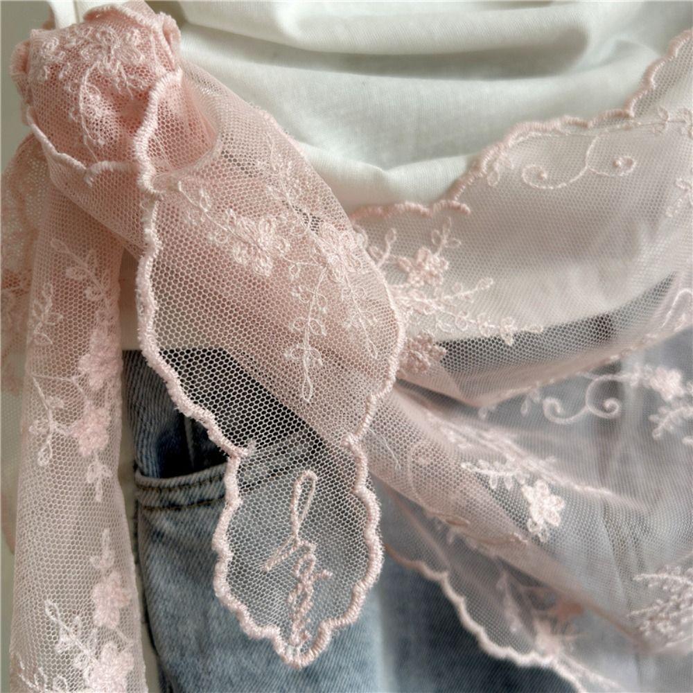Trend Floral Embroidery Women's Lace Belt Versatile Korean Version Hem Skirt Triangle Scarf Women's Pants Waist Decorative