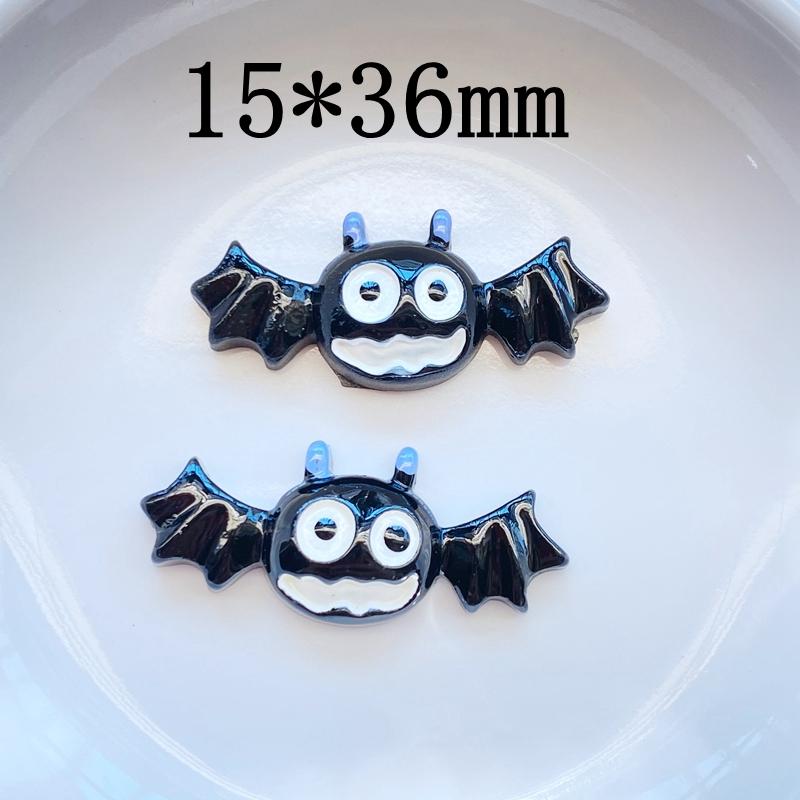 10Pcs New Cute Hand Drawn Halloween Series Flat Back Resin Cabochons Scrapbooking DIY Jewelry Craft Decoration Accessorie