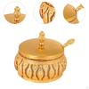 Sugar Bowl Condiment Pot Multipurpose, Decorative, European Style Salt Holder for Kitchen