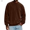 Men's Deer Skin Velvet Hoodie - Autumn/Winter Casual Round Neck Pullover