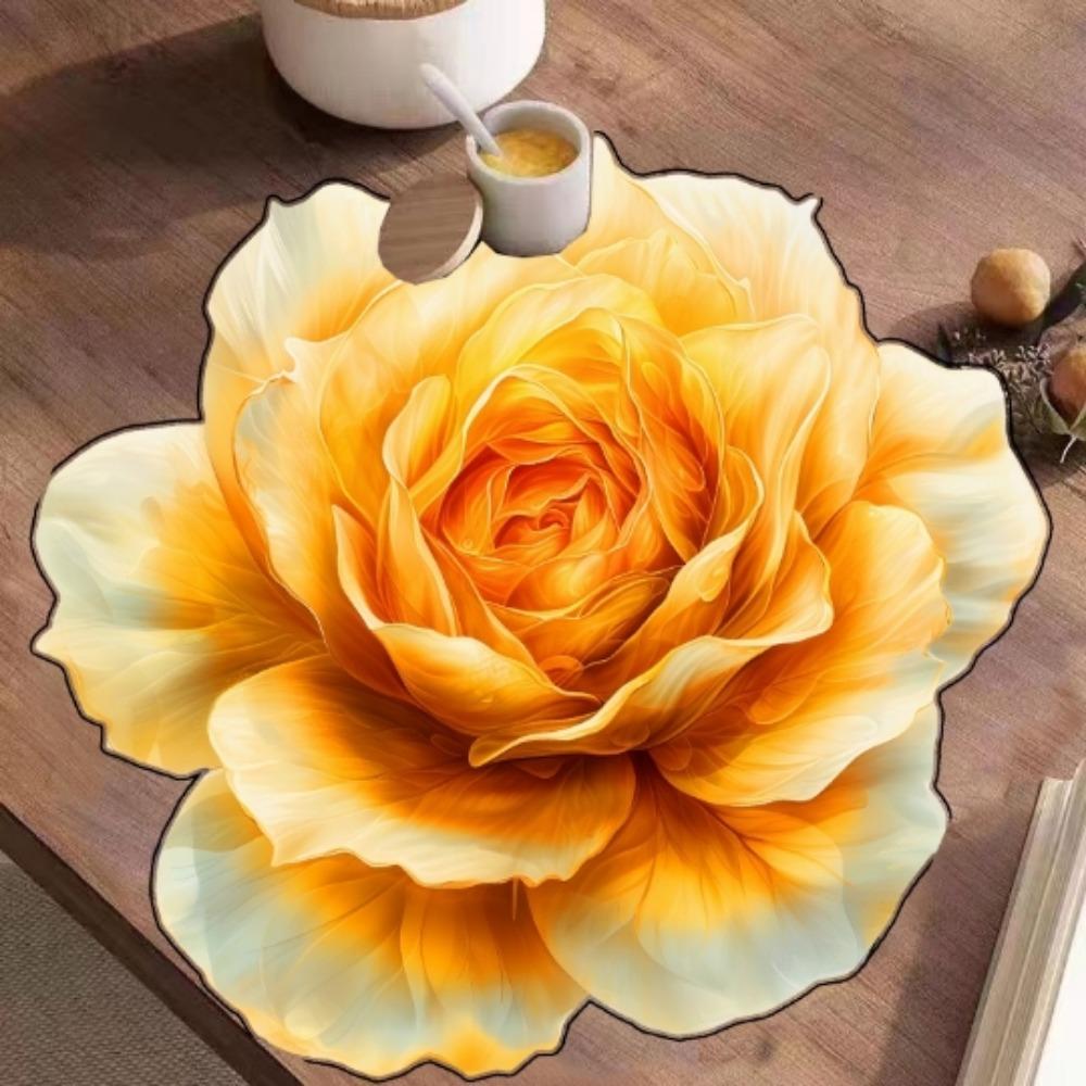 

Килимок для підлоги з лотосом, 40*40 см. Кораловий килим. Новий пасторальний квітковий килим. Baby Crawl 4