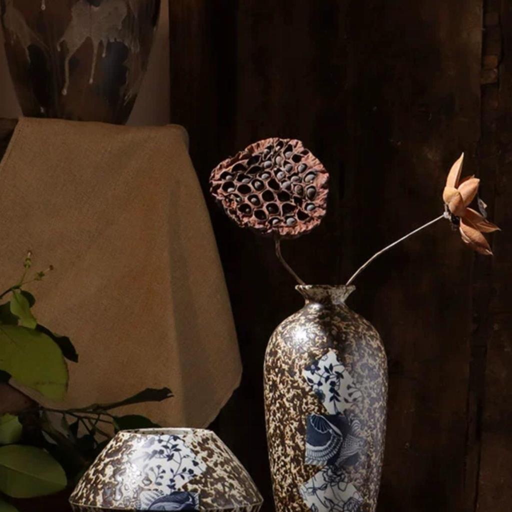 Japanese-Style Simple Ceramic Vase for Creative Home Decor and Dried Flower Arrangements