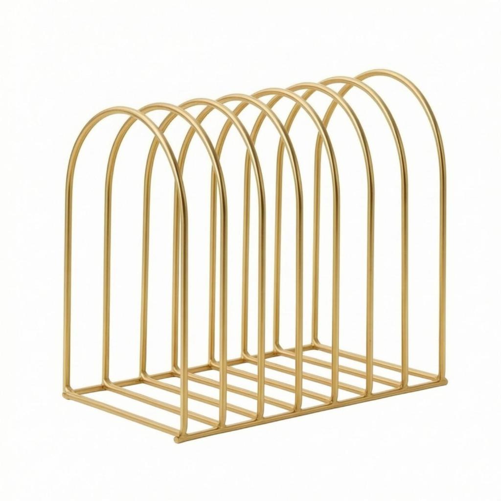 Iron Wire Desktop Storage Rack Long-Lasting Open Slot Organizer Countertop