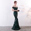 Dress Long Fishtail Sequins Evening Gift Slim Banquet Dress Evening Dresses