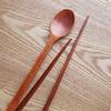 Birch spoon set for one person