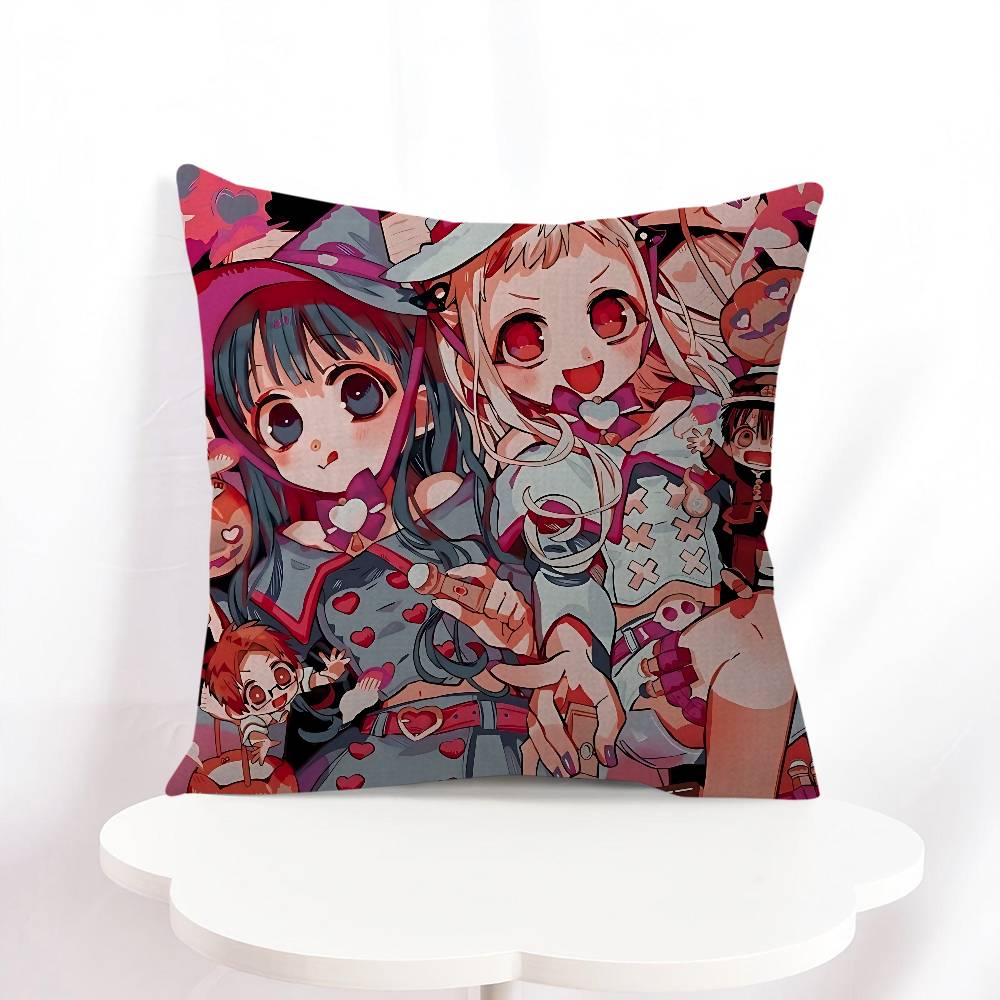 

H-Hanako-kun Pillowcase Toon Gift Cushion Cover Bedroom Home Sofa Chair Seat Decor Pillow Case 16x16Inch