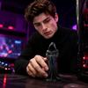 3D Printed Hooded Robe Figurine Mysterious Cloaked Statue Decorative Sculpture for Home Office Desk Display and Collection