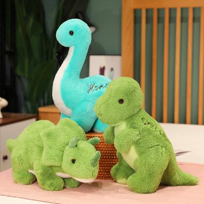 Adorável dinossauro brinquedo de pelúcia animal de pelúcia pelúcia bonito triceratops tiranossauro tanystropheus boneca macio abraço travesseiro presente de aniversário