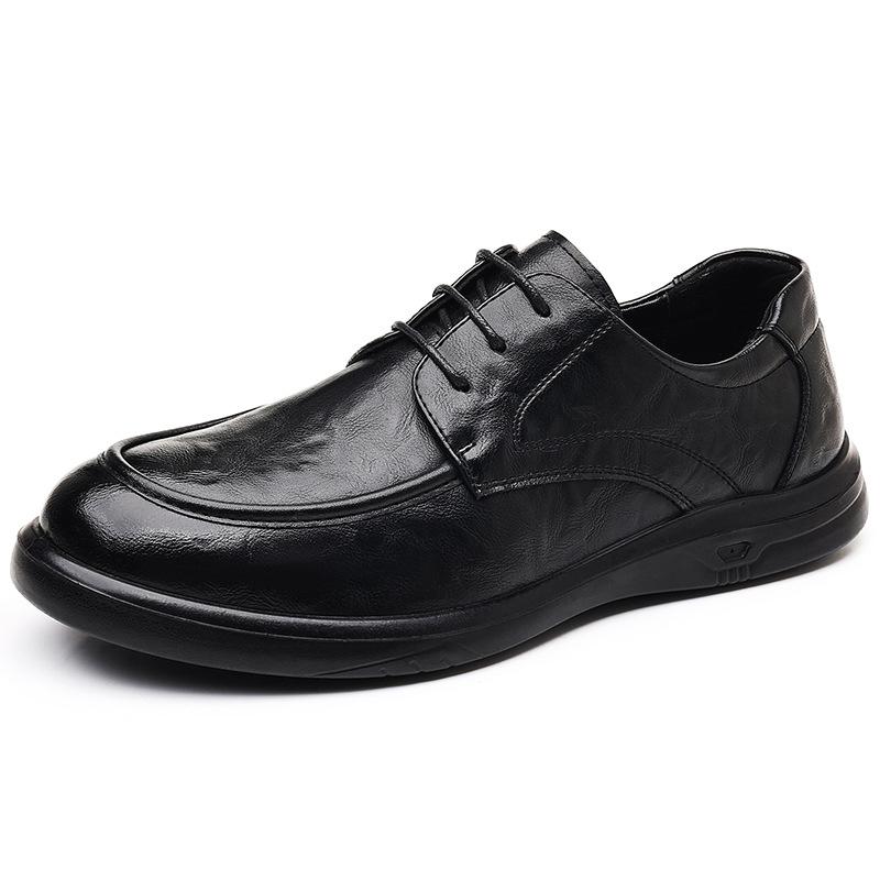 Leather shoes men's British men's casual leather shoes simple shoes men's shoes
