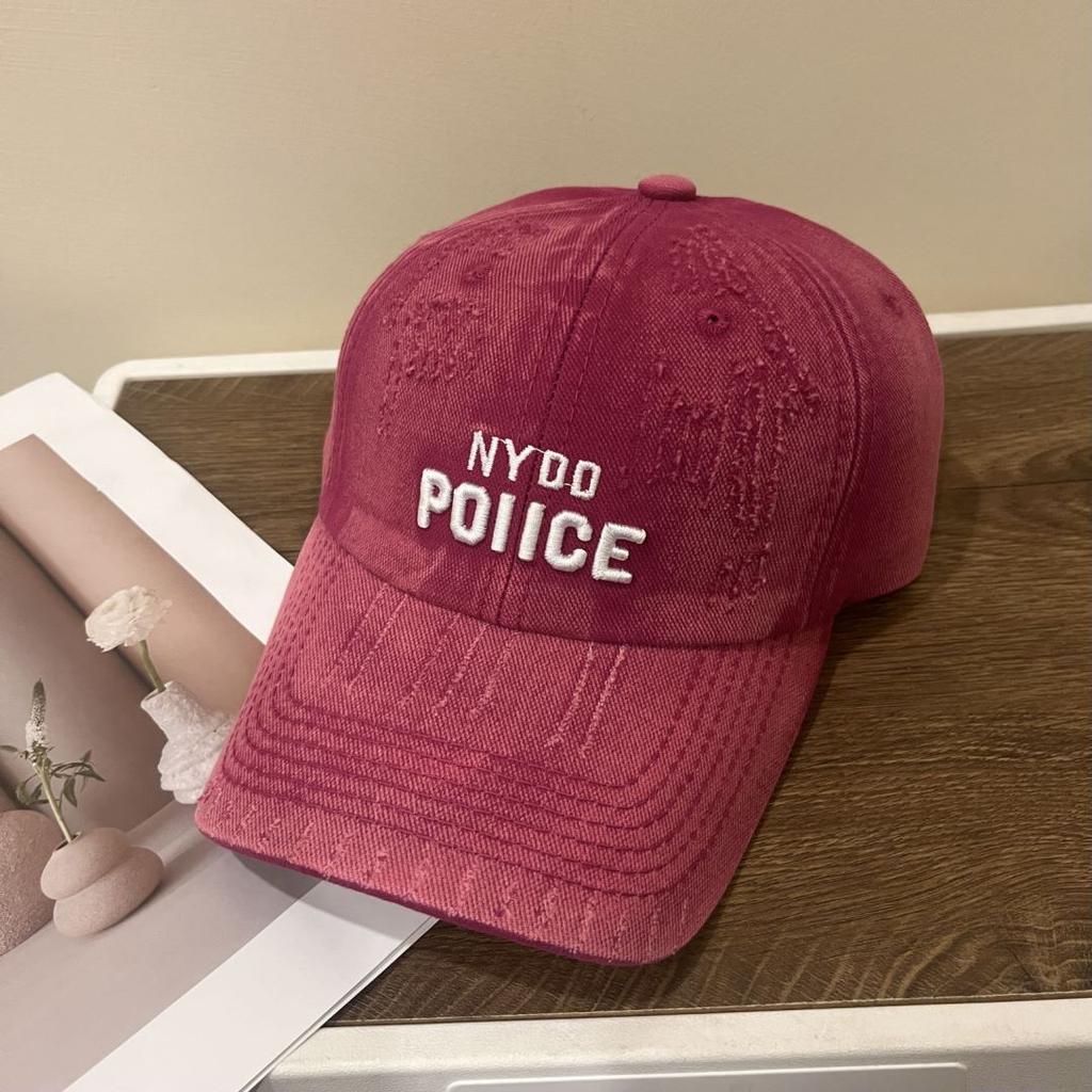 American Baseball Cap Women's New Washing Embroidered Letter Hat Men's Face Showing Small Personality Sun Protection Baseball Cap