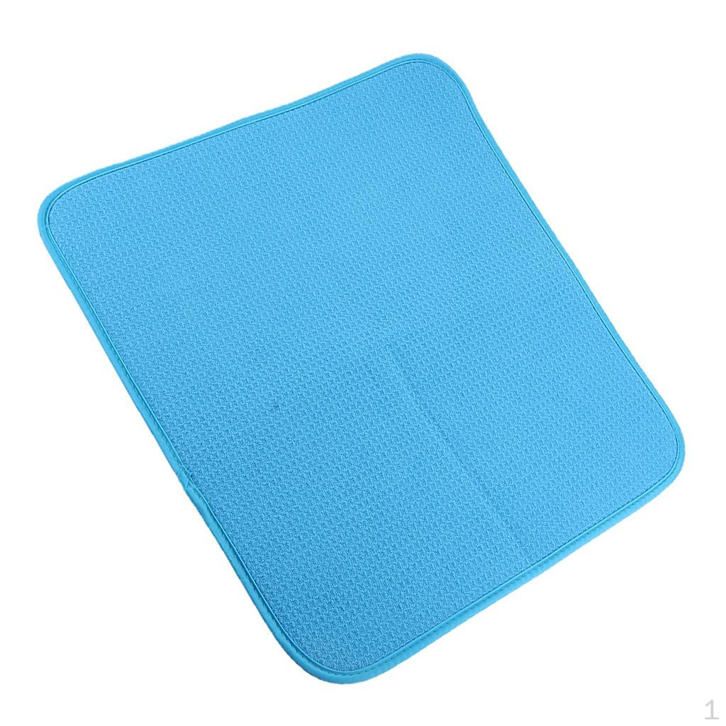 Reversible Microfiber Dish Drying Mat Set Sponge Absorbent