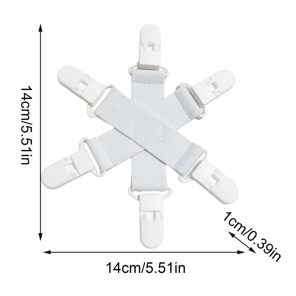 Bed Sheets Clips Compact Anti-Twist Wad-Free Bed Sheets Holder for Home Bedroom Living Room Apartment Dorm Dormitory Hotel