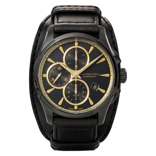 HAMILTON Men's Jazzmaster Watch (H32506730) Automatic, 10 ATM Water Resistant, Sapphire Crystal, Black Dial, Stainless Steel