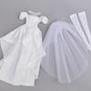 HAMRETHYPPZ 14 16 13 BJD Kugelgelenkpuppe Kleid Puppen Kostüm Puppe Dienstmädchen Outfit Kugelgelenkpuppe Anziehmode Hochzeitskleid, Weißes Hochzeitskleid