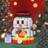 Christmas Gifts Micro Building Block Series Santa Claus Reindeer Puzzle Assembling Bricks Table Decoration Toys Children Kids