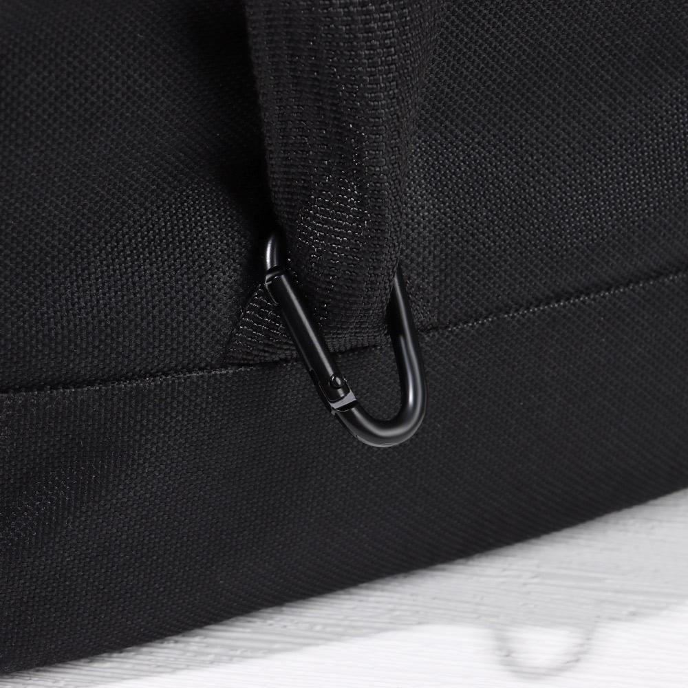 Black-color Aluminium Alloy Carabiner Buckle Keychain Black Climbing Button Camping Hiking Hook
