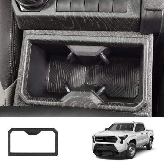 Front Water Cup Holder Cover Frame Trim For Toyota Tacoma 2025  Car Accessories