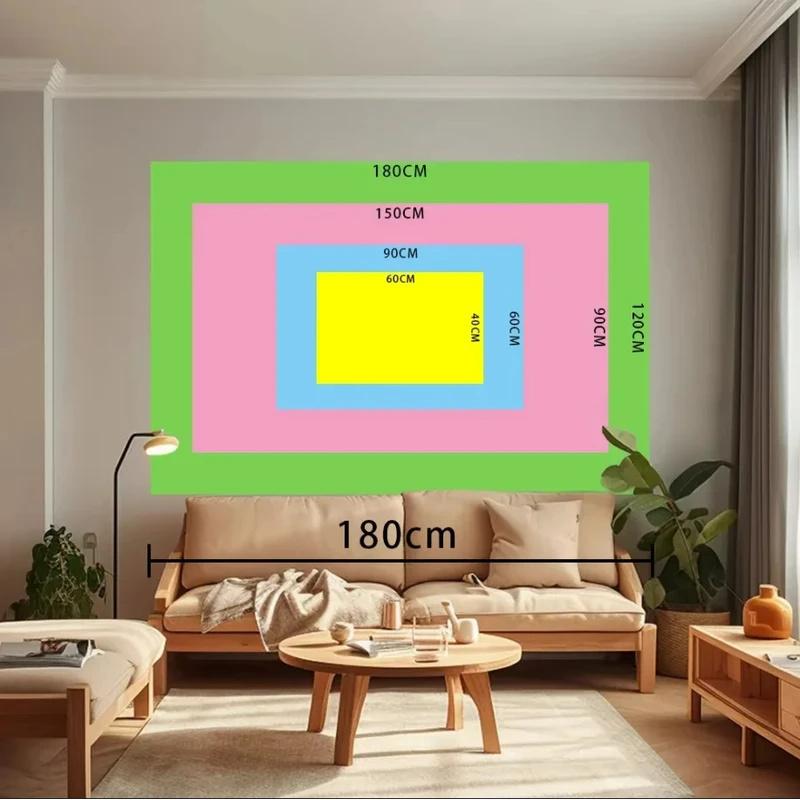 VIKAMA American Flag Tapestry Vibrant Pink and White Stripes with Delicate Portrait Bedroom Holiday Party Decor Wall Art