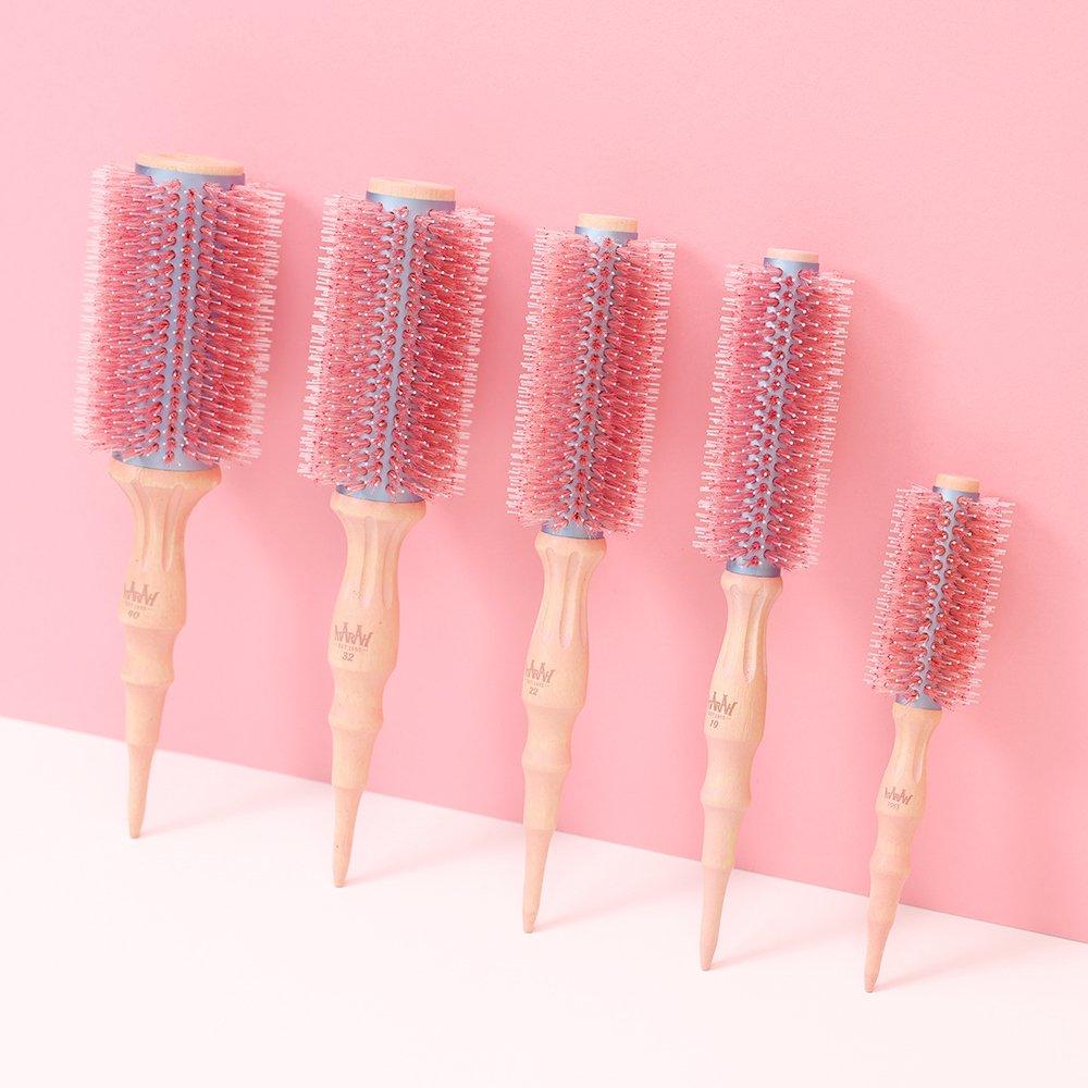 Atarah Cherry Blossom Donmo Roll Comb Hair Brush AT-PRB