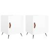VidaXL Tables de chevet 2 pcs blanc brillant 40x40x50 cm 827505