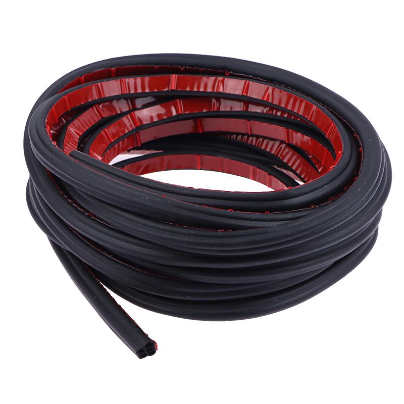 

{MX} 5 Meters Weatherstrip Rubber Seals Universal 5-hole Car Door Soundproof Anti-Dust Seal Strip Auto Accessories