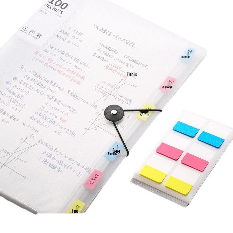 A4 Clear Multi-Layer Ring Binder for Certificates, Test Papers, Music Scores, and Prenatal Records