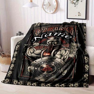 Viking Customize Your Name Blanket Warm Comfortable And Soft Blankets Are Suitable For Home Lunch Break Blanket Office Sofa Sofa Gift To Relatives And