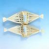 Bamboo Woven Dustpan Small Winnowing Basket Woven Craft Miniature Wall Decoration Photography Prop
