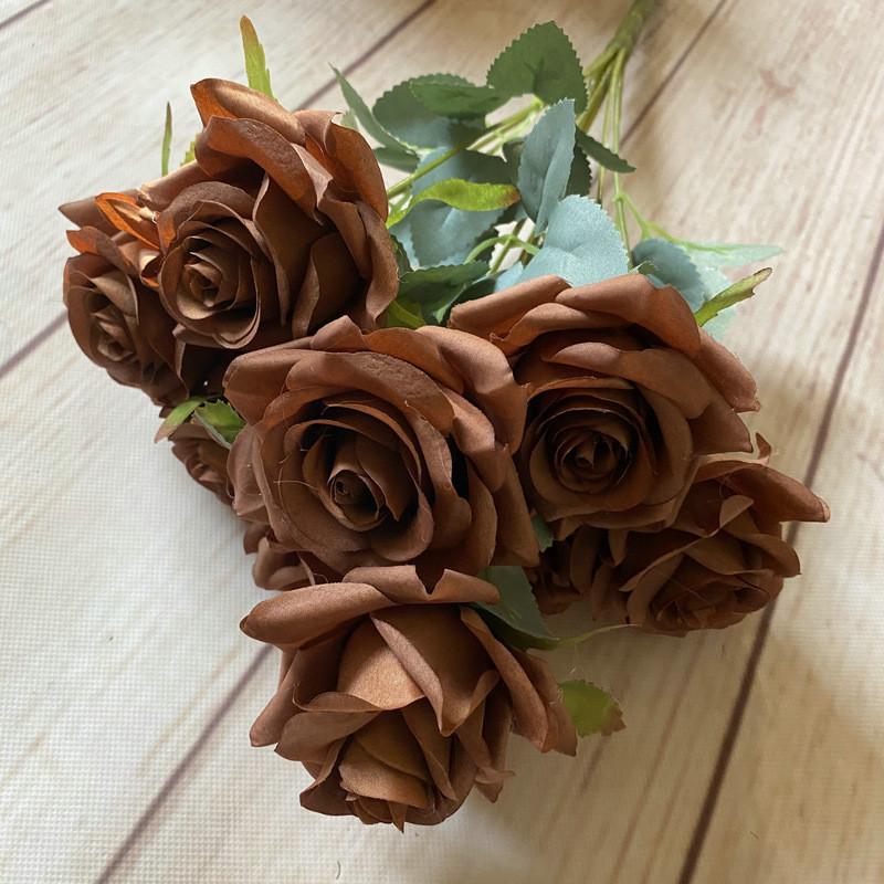 Bouquet Artificial Rose For Photography Prop And Home Wedding Gift Decoration