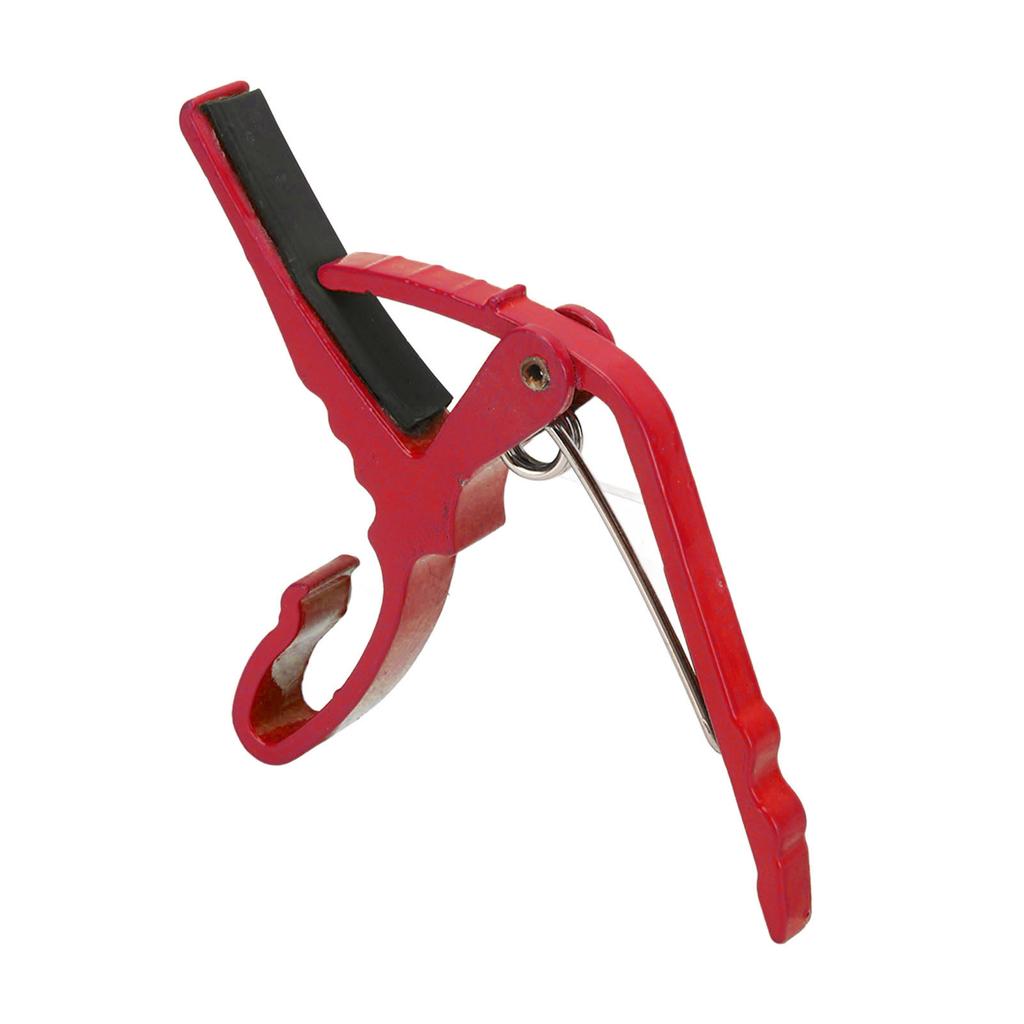 Guitar Capo Alloy Quick Tone Change Portable Instrument Accessory for Playing Performance Red