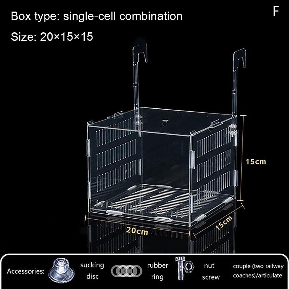 1Pcs Small Fry Aquarium Isolation Box Hatchery Divider Hydroponic Plant Box  Fish Tank Accessory